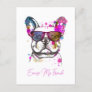 Excuse My French Funny French Bulldog Postcard