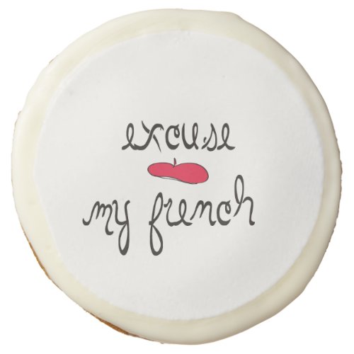 Excuse My French with Beret Sugar Cookie