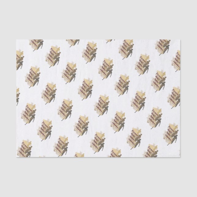 Excuses Calories Inspirational Fitness Quote Tissue Paper (Front)