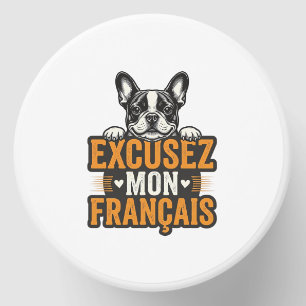 Excusez Mon Franais French Bulldog Vintage Mini Candle Favors