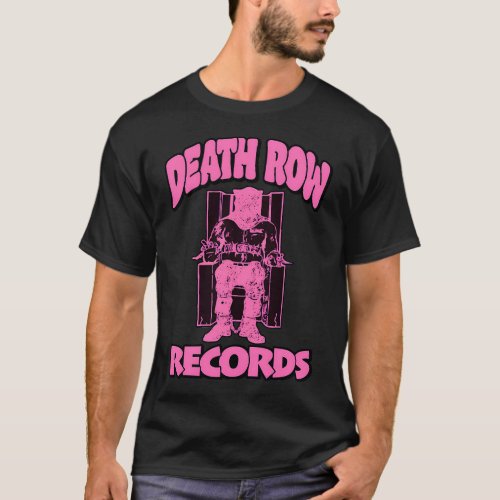 Execution Graphic Pink Outline Retro Style T-Shirt