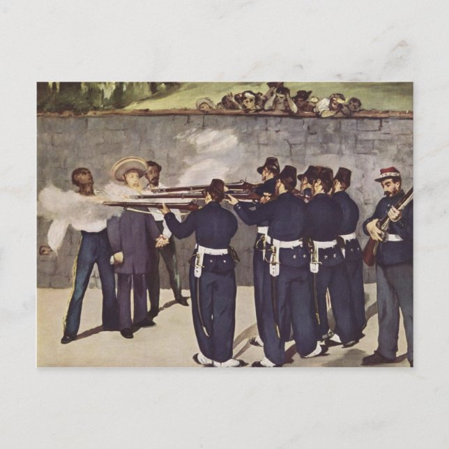 Execution of Emperor Maximillian Postcard (Front)