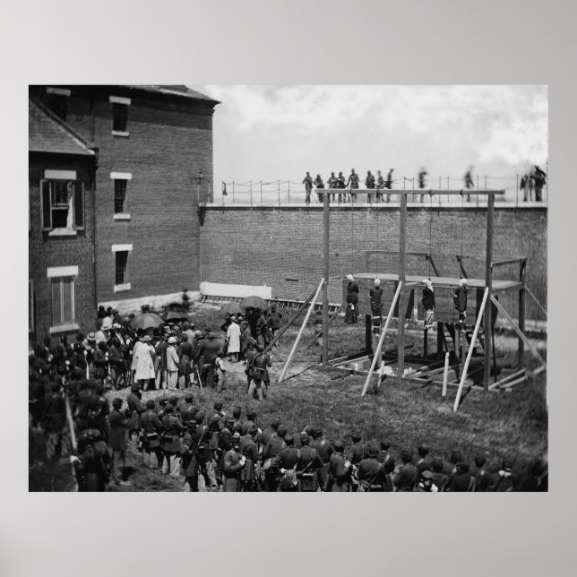 Execution of Four People Lincoln Conspirators Poster (Front)