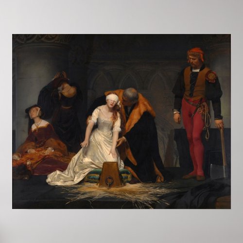 Execution of Lady Jane Grey Poster