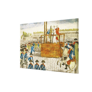 Execution of Marie-Antoinette Canvas Print