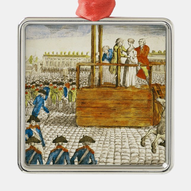 Execution of Marie-Antoinette Metal Ornament (Front)