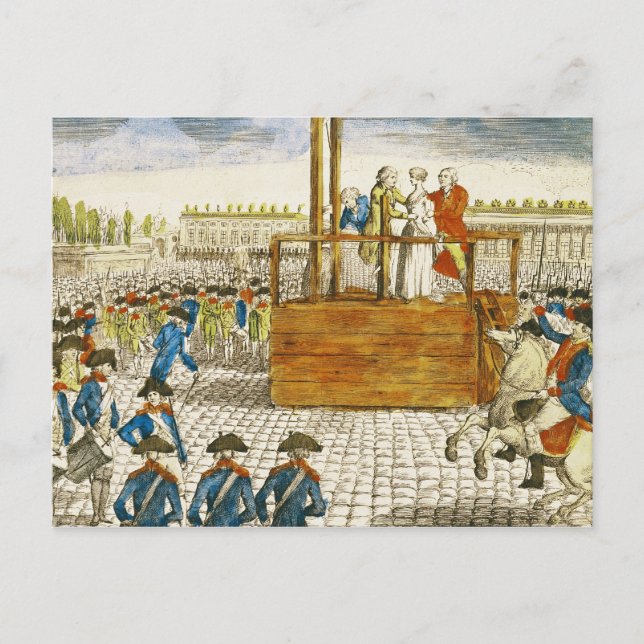 Execution of Marie-Antoinette Postcard (Front)