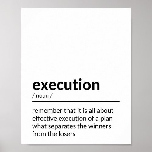 Execution Quote Poster