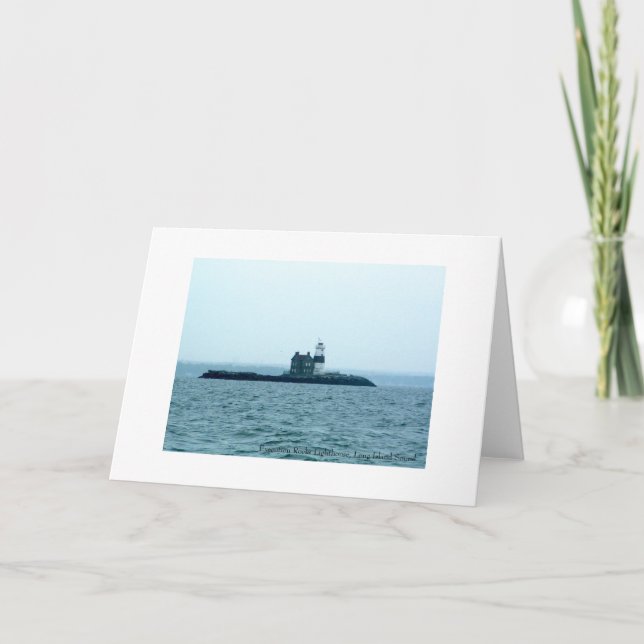 Execution Rocks Lighthouse, Long Island Sound. Card (Front)