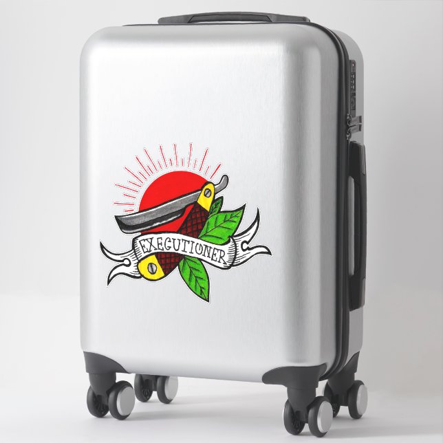 Executioner oldschool tattoo sticker (Suitcase)