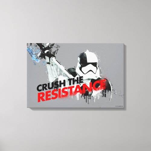 Executioner Trooper  Crush The Resistance Canvas Print