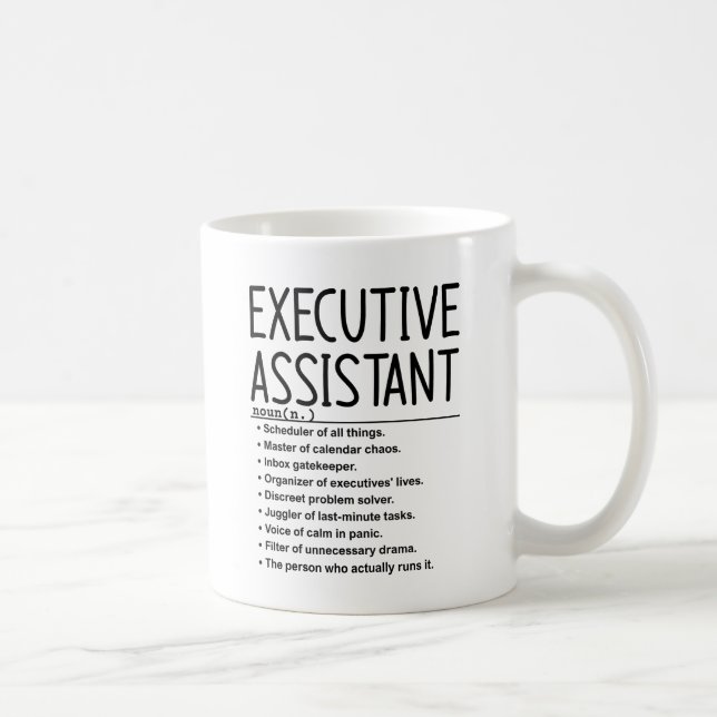 Executive assistant coffee mug (Right)