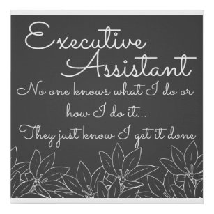 Executive Assistant: No One Know What I Do Faux Canvas Print