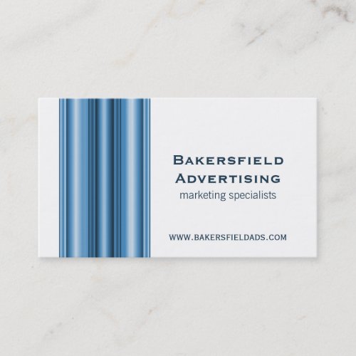 Executive Bars Business Card, Bright Blue