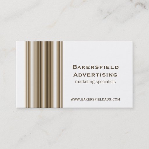 Customizable Executive Bars Business Card, Champagne