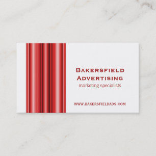 Executive Bars Business Card, Dark Red Card