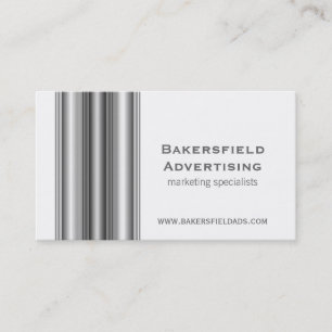 Executive Bars Business Card, Gray Card