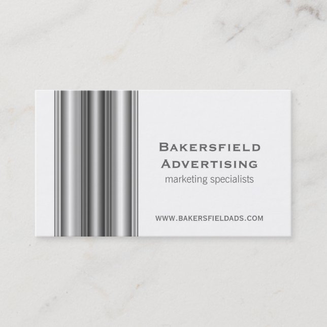 Executive Bars Business Card, Gray Card (Front)
