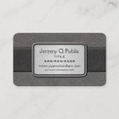 Executive Black and Grey Business Card (Front)