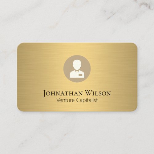 Executive Business Gold Metallic Business Card