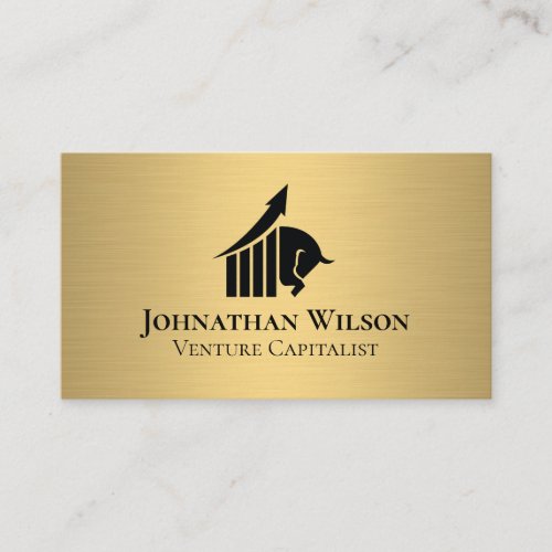 Executive Business Gold Metallic Business Card