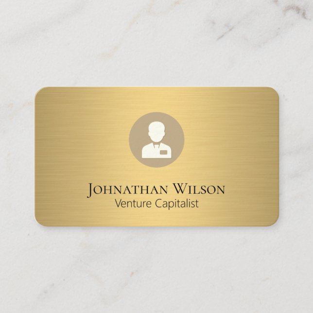 Executive Business Gold Metallic Card (Front)