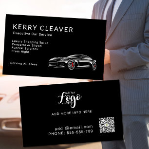 Executive Car Service Luxury Chauffeur Card QR
