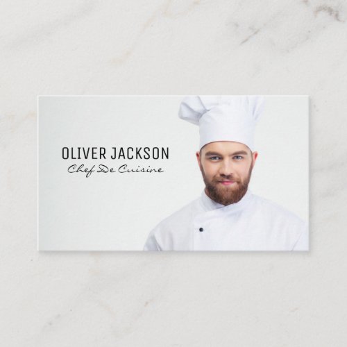 Executive Chef  Add Custom Picture Business Card