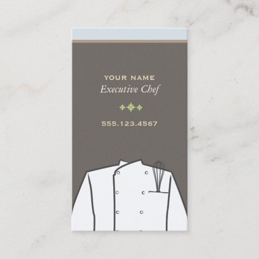 Customizable Executive Chef Business Card