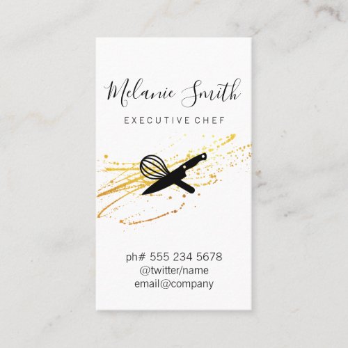 Executive Chef Business Card