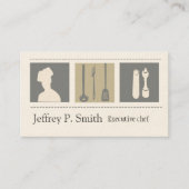 Executive Chef Catering  Foodist Culinary Business Card (Front)