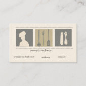 Executive Chef Catering  Foodist Culinary Business Card (Back)