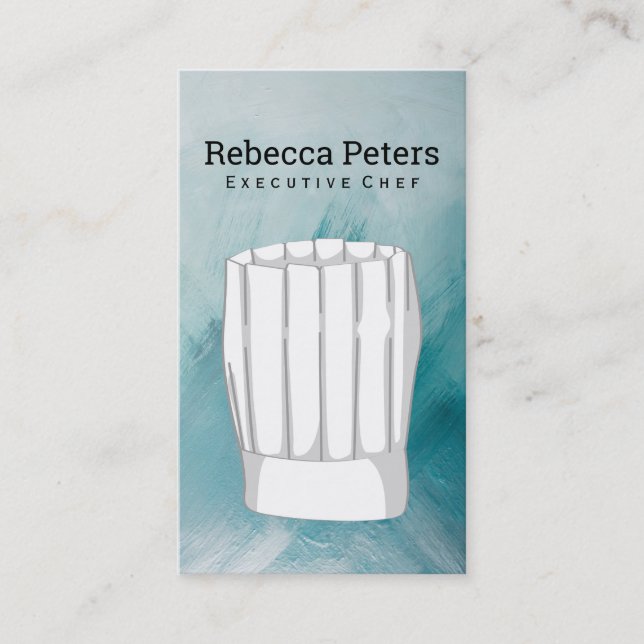 Executive Chef | Chef Hat Business Card (Front)