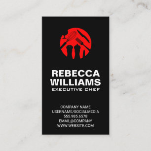 Executive Chef   Culinary Tools Business Card