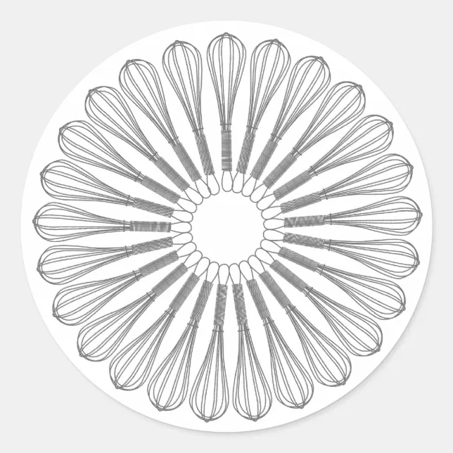 Executive Chef Culinary, Whisk Classic Round Sticker | Zazzle