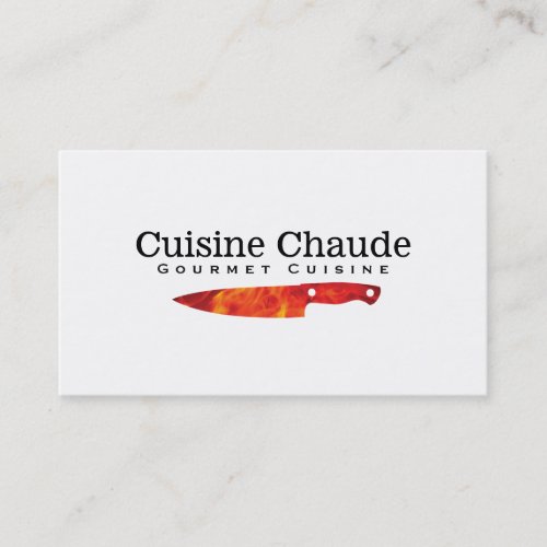 Executive Chef  Fire II Business Card