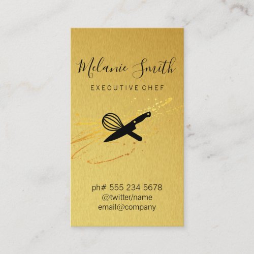 Executive Chef  Gold Elite Business Card