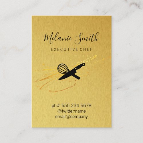 Executive Chef  Gold Elite Business Card