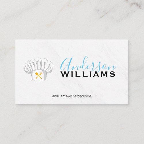 Executive Chef Marble Business Card