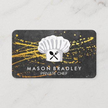 Executive Chef Modern Business Card by lovely_businesscards at Zazzle