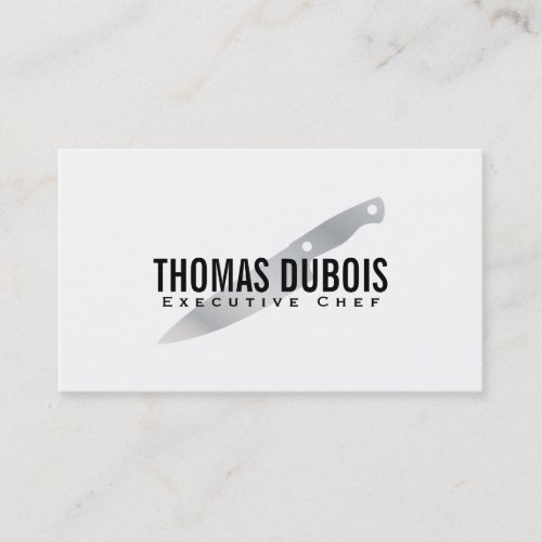 Executive Chef  Silver Business Card