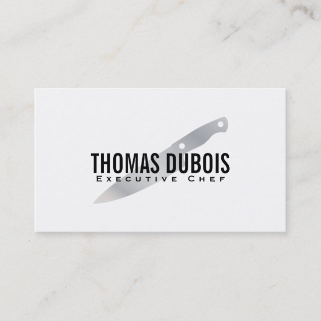 Executive Chef | Silver Business Card (Front)