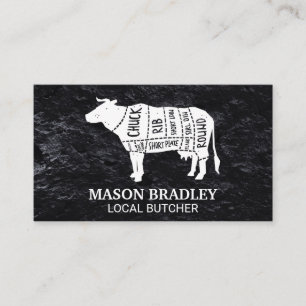 Executive Chef   Slate   Beef Diagram Business Card
