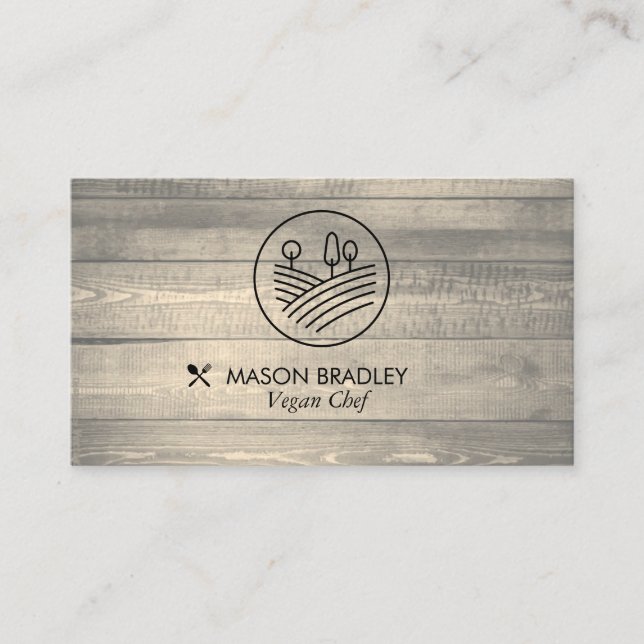 Executive Chef | Wood and Icons Business Card (Front)