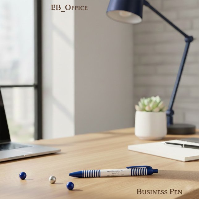 Executive Chic Navy Stripes Professional Business Pen (Creator Uploaded)