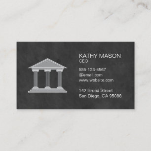 Executive Consultant Lawyer Law Court Business Card