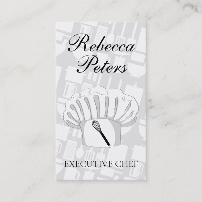 Executive Culinary Master Business Card (Front)