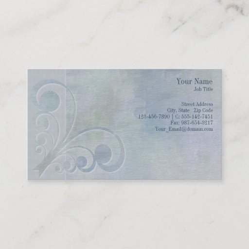Customizable Executive Curves Light Business Card