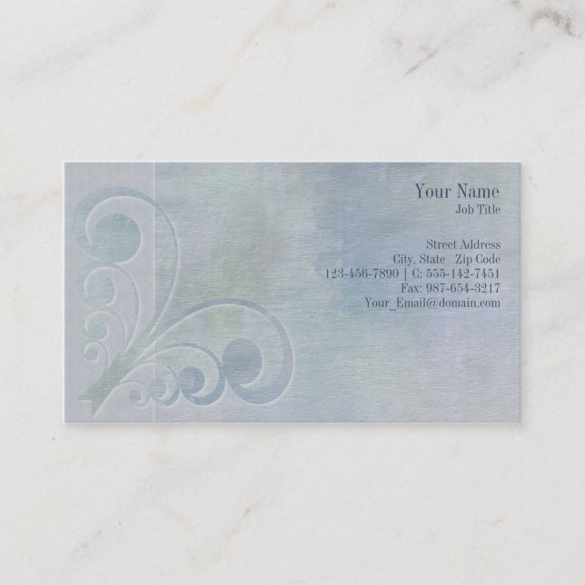 Executive Curves Light Business Card (Front)