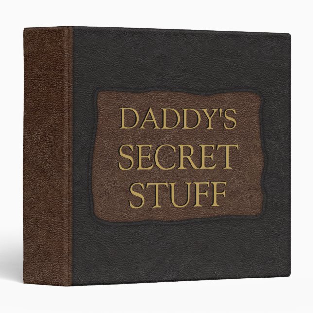 Executive Custom Black Brown Binder (Front/Spine)